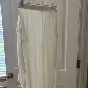 Elegant White Sheer Skirt